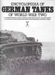 Cover of: Encyclopedia of German Tanks of World War Two by 