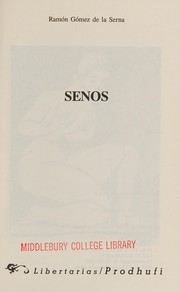Cover of: Senos by Ramón Gómez de la Serna