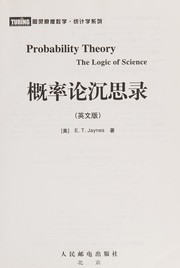 Cover of: Probability theory by E. T. Jaynes