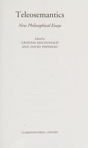 Cover of: Teleosemantics: new philosophical essays