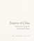 Cover of: Emperor of China