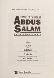 Cover of: Selected Papers of Abdus Salam: (With Commentary