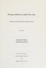 Cover of: Women hold up half the sky: women in the church in Southern Africa