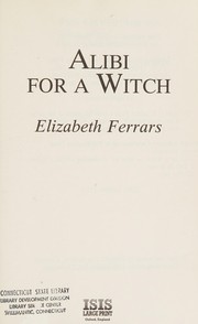 Cover of: Alibi for a Witch
