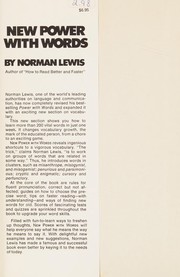 Cover of: New power with words by Lewis, Norman