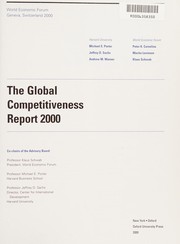 Cover of: The global competitiveness report 2000 by World Economic Forum