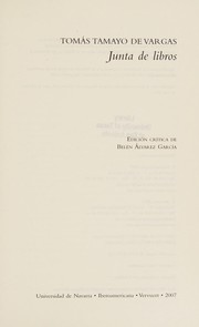 Cover of: Junta de libros