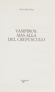 Cover of: Vampiros: más allá del crepúsculo