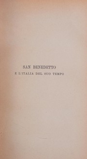 Cover of: San Benedetto e l'Italia del suo tempo