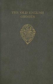 Cover of: The Old English Orosius