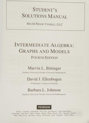 Cover of: Student's Solutions Manual for Intermediate Algebra: Graphs and Models