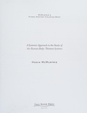 Cover of: McMurtrie's human anatomy coloring book: a systemic approach to the study of the human body : thirteen systems