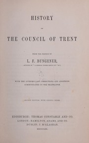 History of the Council of Trent by Félix Bungener