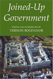 Cover of: Joined-up government