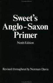 Cover of: Sweet's Anglo-Saxon primer