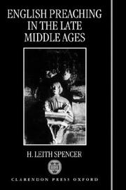 English preaching in the late Middle Ages by H. Leith Spencer