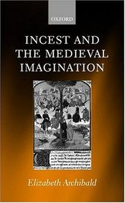 Cover of: Incest and the Medieval Imagination