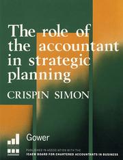 Cover of: The role of the accountant in strategic planning: a model for the 1990s