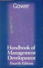 Cover of: Gower handbook of management development
