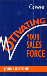 Cover of: Motivating Your Sales Force