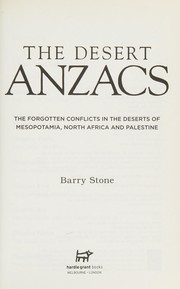 Cover of: Desert Anzacs by 