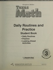 Cover of: Mathmatics, grade 3 daily routine and practice book