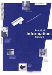 Cover of: Practical information policies