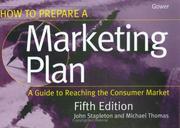 Cover of: How to prepare a marketing plan by John Stapleton