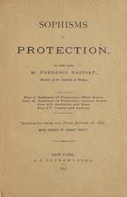Cover of: Sophisms of protection.