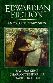Edwardian fiction by Sandra Kemp