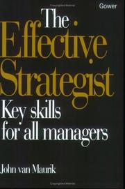 Cover of: The effective strategist by John Van Maurik