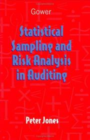 Cover of: Statistical sampling and risk analysis in auditing