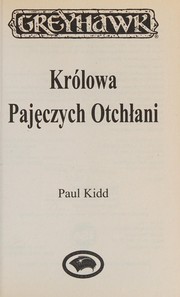 Cover of: Królowa Pajęczych Otchłani