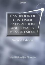 Cover of: Handbook of Customer Satisfaction and Loyalty Measurement