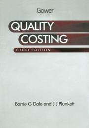 Cover of: Quality Costing by B. G. Dale, James J. Plunkett