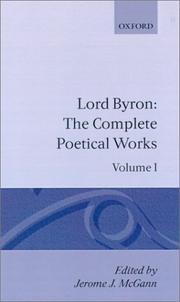 Cover of: The Complete Poetical Works | Lord Byron