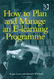 Cover of: How to Plan and Manage an E-Learning Programme