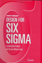 Cover of: Design for Six Sigma: Launching New Products and Services Without Failure