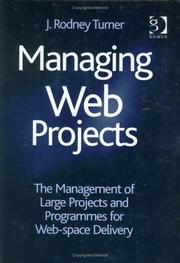 Cover of: Managing Web Projects by J. Rodney Turner