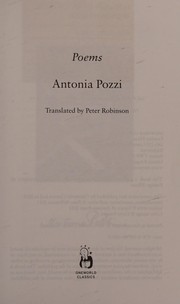 Cover of: Poems by Antonia Pozzi