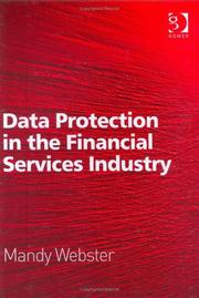 Cover of: Data protection in the financial services industry