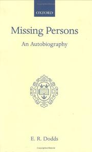 Cover of: Missing persons: an autobiography