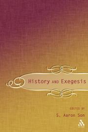 Cover of: History And Exegesis: New Testament Essays in Honor of Dr. E. Earle Ellis on His 80th Birthday