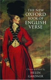 Cover of: The new Oxford book of English verse, 1250-1950