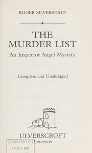 Cover of: The murder list by Roger Silverwood