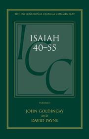 Cover of: A critical and exegetical commentary on Isaiah 40-55