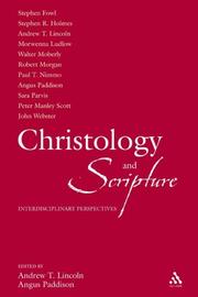 Cover of: Christology and Scripture | 