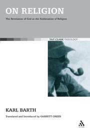 Cover of: On Religion by Karl Barth epistle to the Roman’s