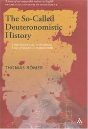Cover of: So-called Deuteronomistic History | Thomas C. Romer
