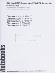 Citroen 2CV, Dyane, Ami, 1964-77 autobook ... by Kenneth Ball